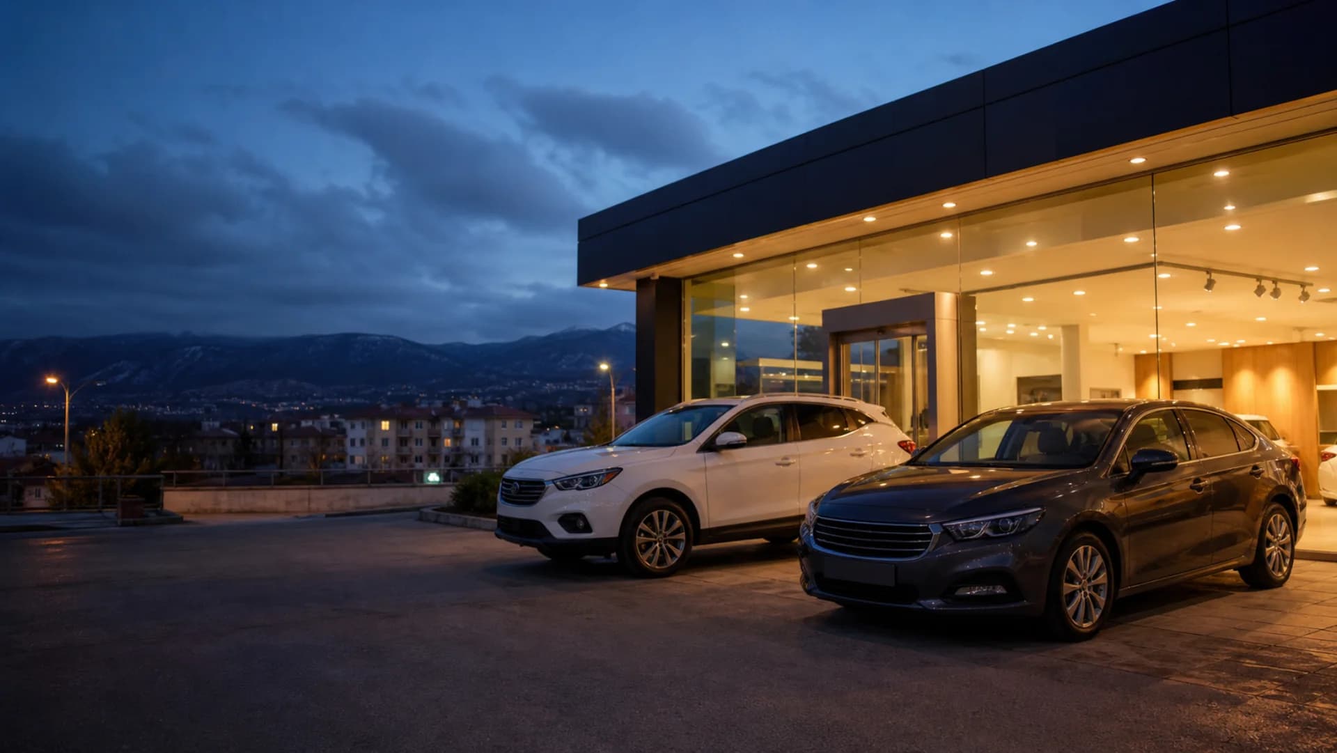 Kıroğlu Otomotiv ve Emlak showroomu